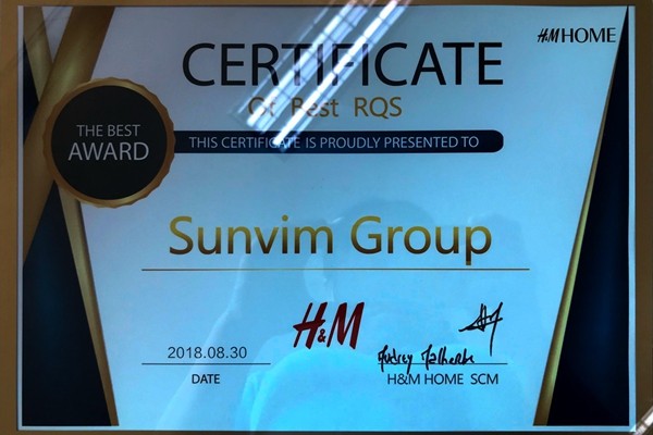 AG庄闲获H&M全球供应闪“最佳质量奖”